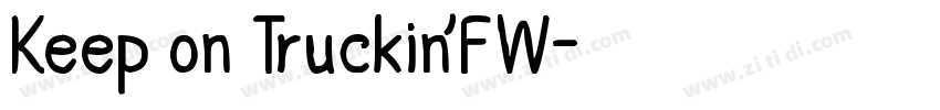 Keep on Truckin’FW字体转换